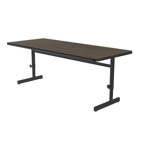 Correll Rectangle Econoline Adjustable Height Computer Desk and Training Table, 30" W, 48" L, 21" to 29" H CSA3048-01